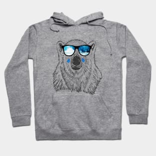 Polar Bear Habitat Loss to Global Warming in Arctic Hoodie